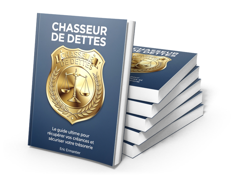 Mockup 3D du livre Chasseur de Dettes